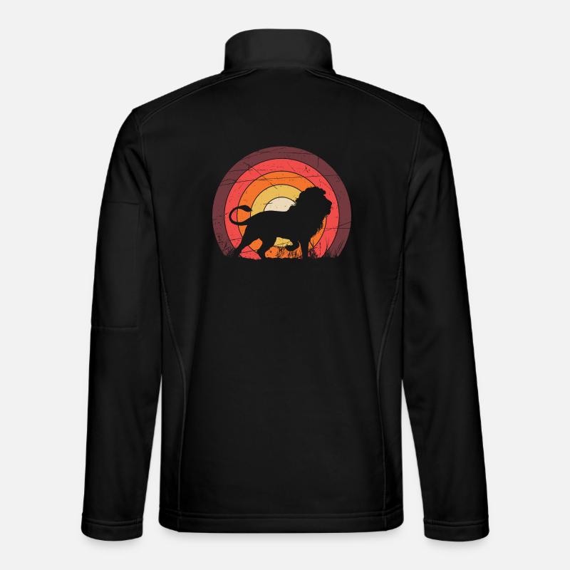 A lion - Unisex Softshell Jacket - black