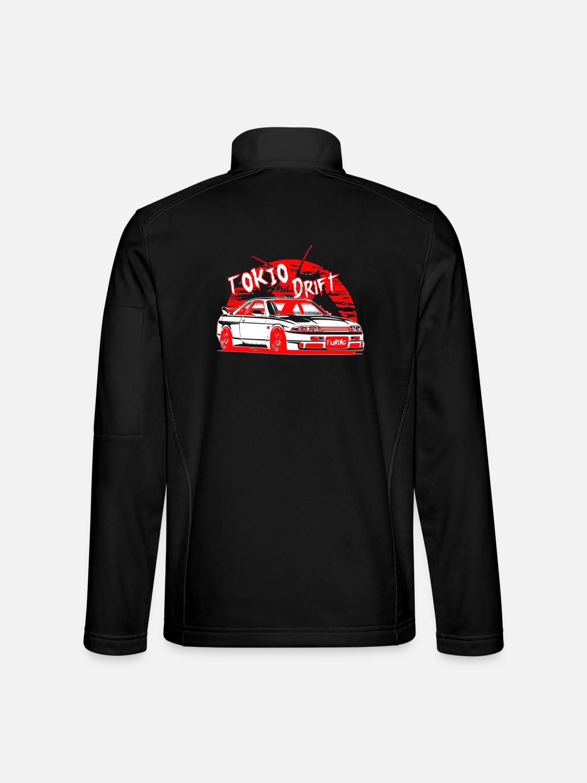 Tokyo Drift Car - Unisex Softshell Jacket - black - Back