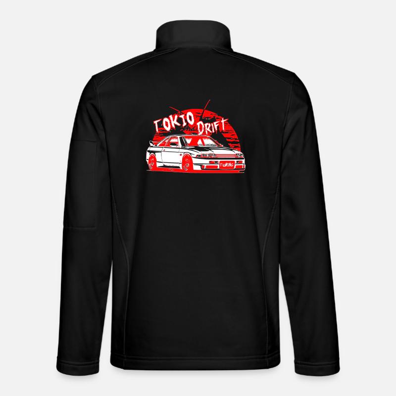 Voiture de dérive de Tokyo Veste en tissu softshell Unisexe