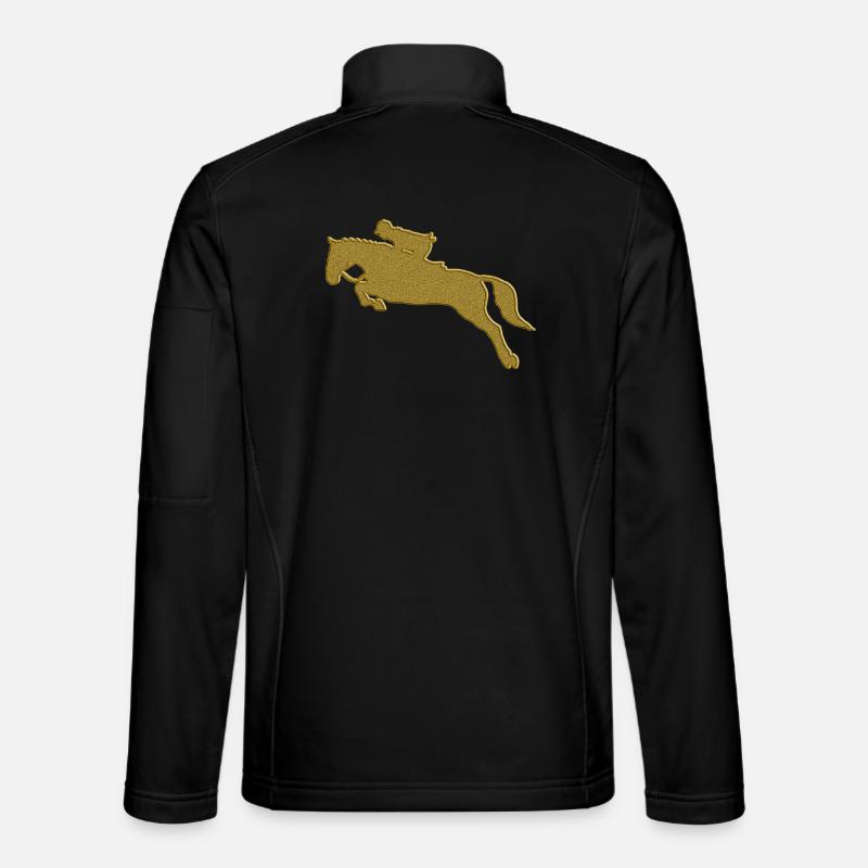 Gold Reiten - Unisex Softshelljacke - Schwarz