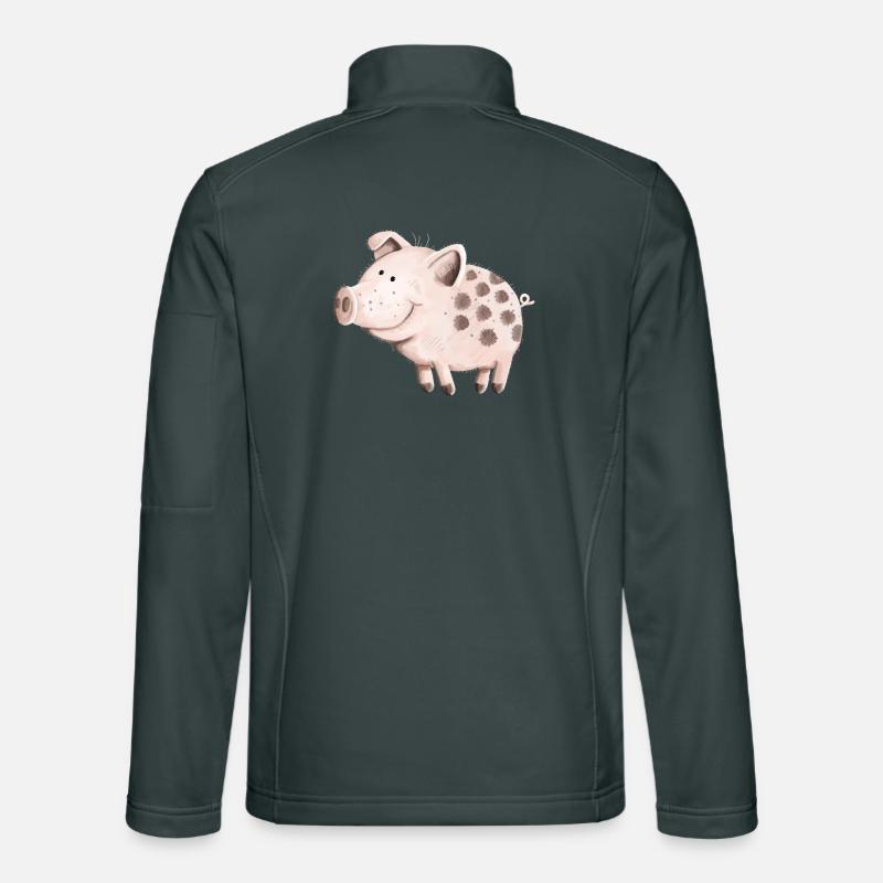 Süßes Schwein Unisex Softshelljacke