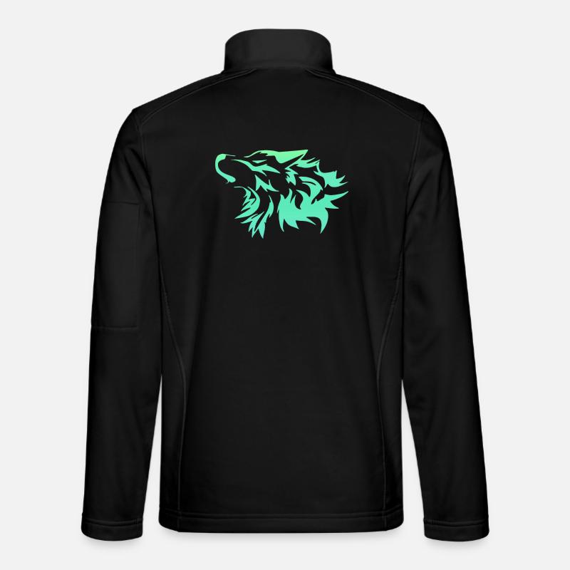 Loup vert vif Veste en tissu softshell Unisexe