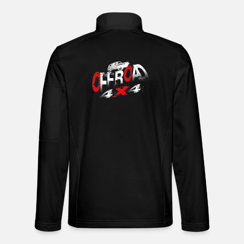 Offroad Fahrzeug 4x4 - Unisex Softshelljacke - Schwarz