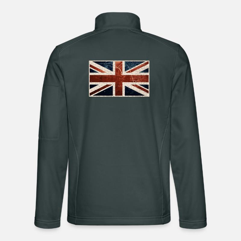 Drapeau anglais Veste en tissu softshell Unisexe
