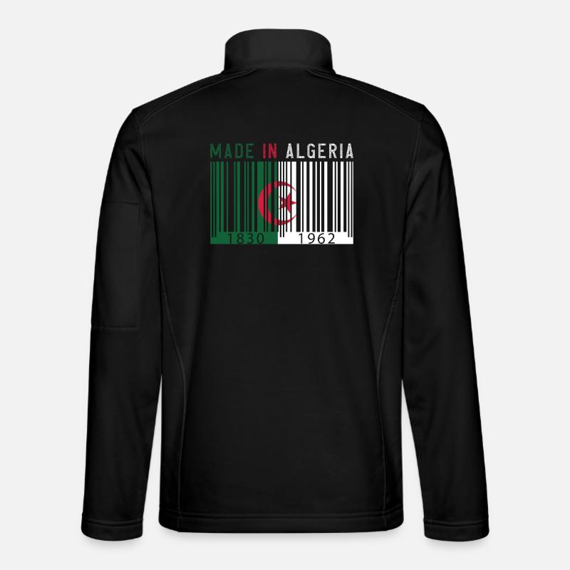 Algerien Jahrgang Geschenk MADE IN ALGERIA - Unisex Softshelljacke - Schwarz