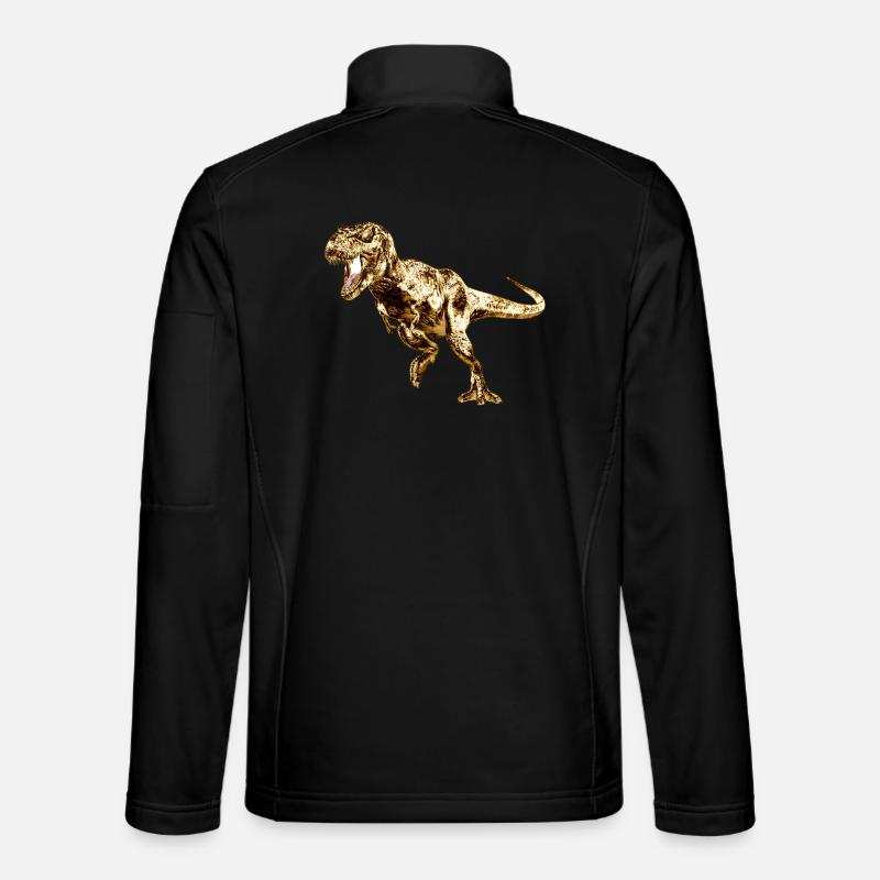 Prähistorischer Dinosaurier Druck - Unisex Softshelljacke - Schwarz