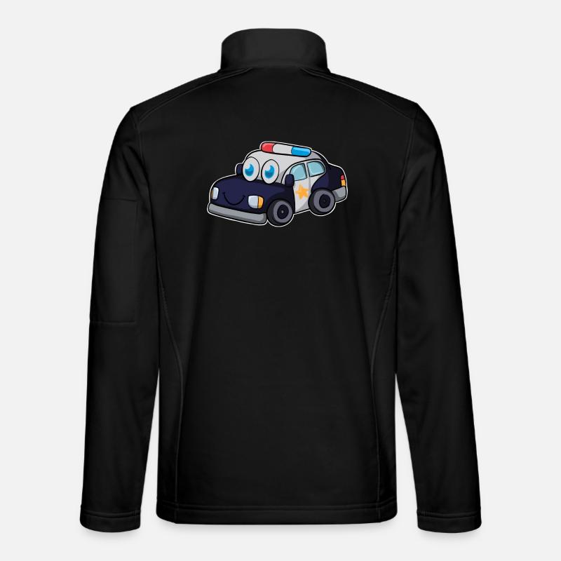 police car - Unisex Softshell Jacket - black