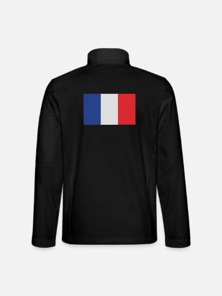 France - Veste en tissu softshell Unisexe - noir - Dos