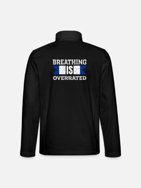 Atmung wird überbewertet - Unisex Softshelljacke - Schwarz - Hinten