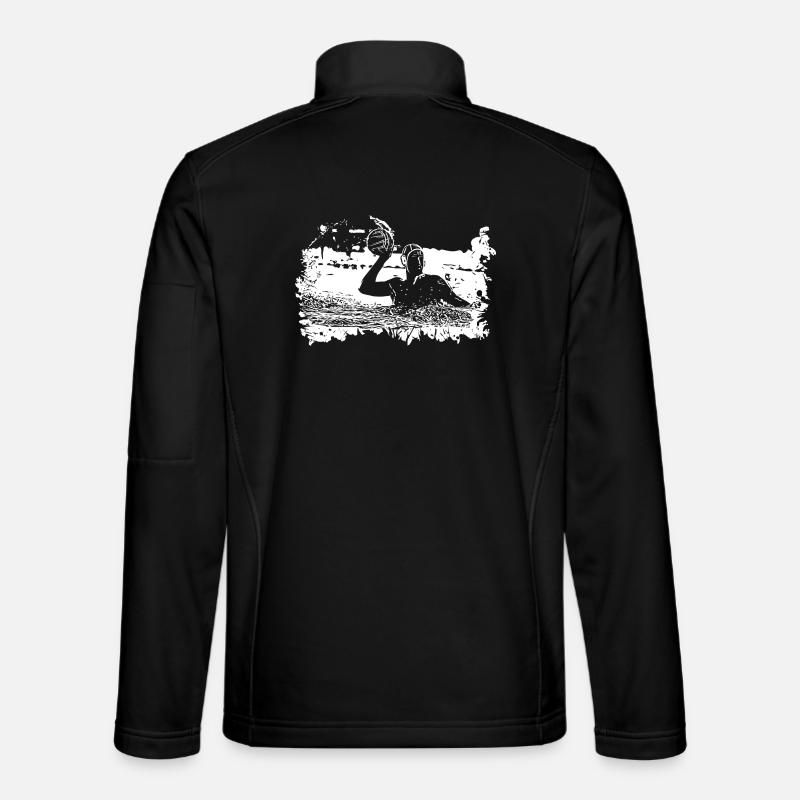 Wasserballer - Unisex Softshelljacke - Schwarz