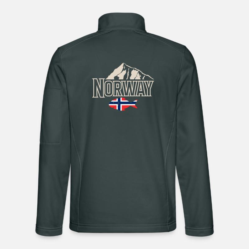 Norvège Pêche Pêcheur Pêcheur Veste en tissu softshell Unisexe