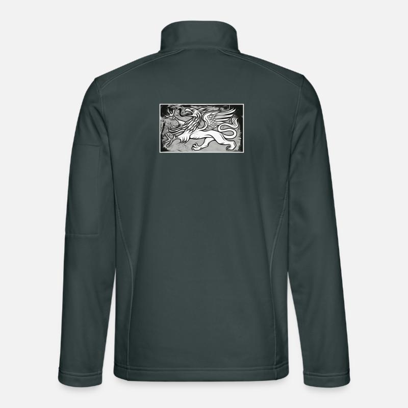 A griffin in grey Unisex Softshell Jacket