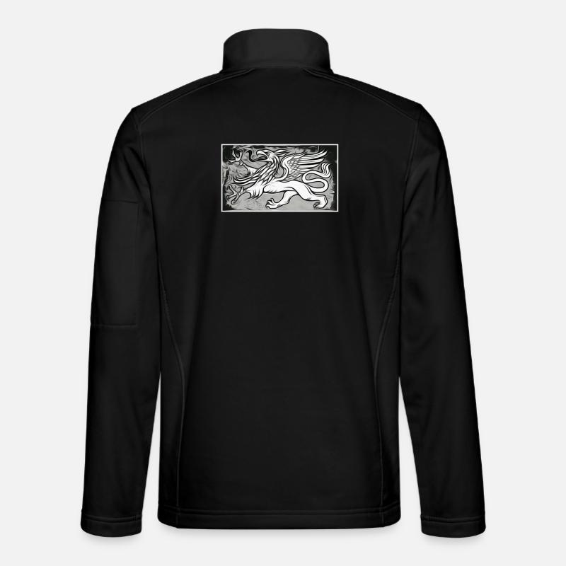 A griffin in grey Unisex Softshell Jacket