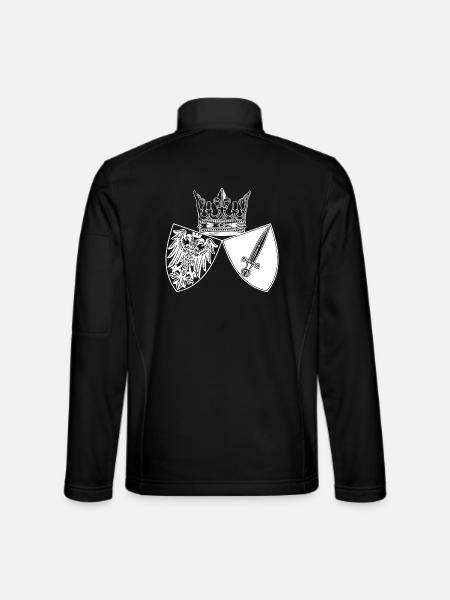 Essen - Stadt - Adler - Schild und Krone - Wappen - Unisex Softshelljacke - Schwarz