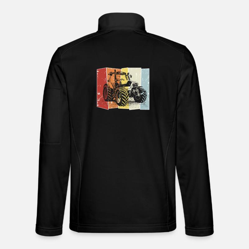 Traktor Deutz retro - Unisex Softshelljacke - Schwarz