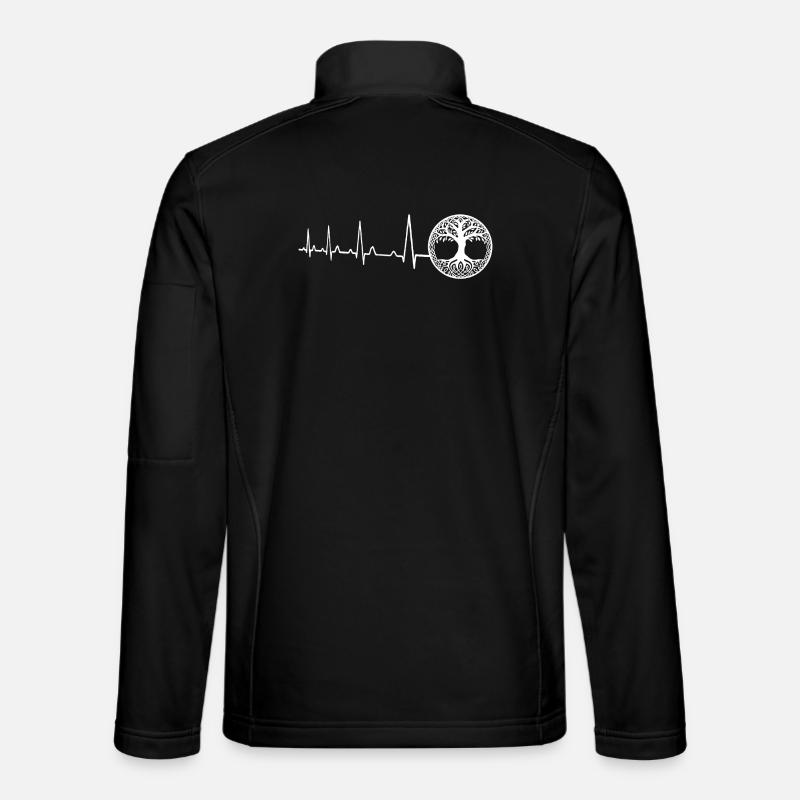 Heartbeat - Tree of Life - Unisex Softshell Jacket - black