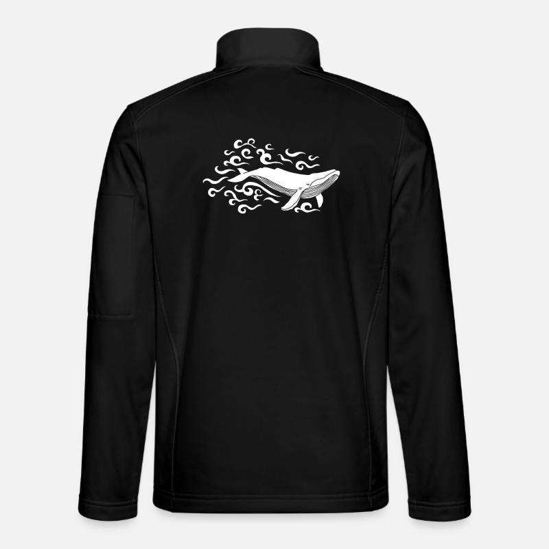 White whale - Unisex Softshell Jacket - black