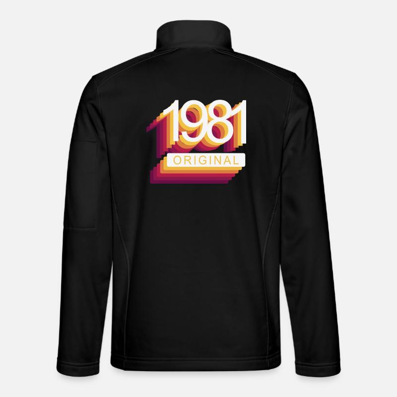 Né en 1981 Veste en tissu softshell Unisexe