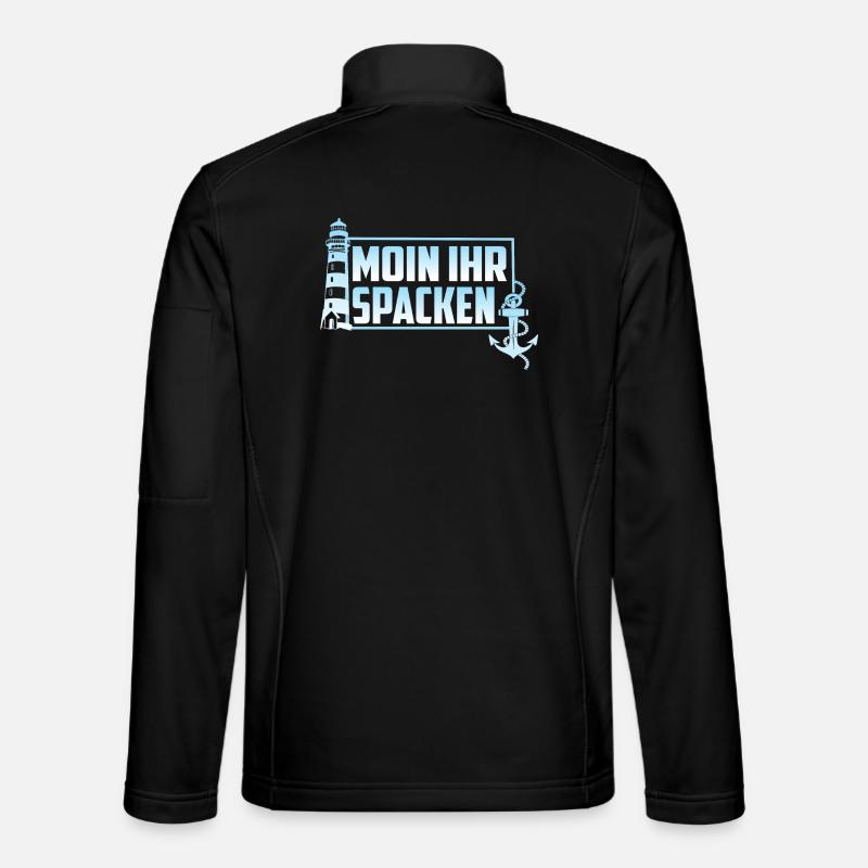 MOIN IHR SPACKEN - Unisex Softshelljacke - Schwarz
