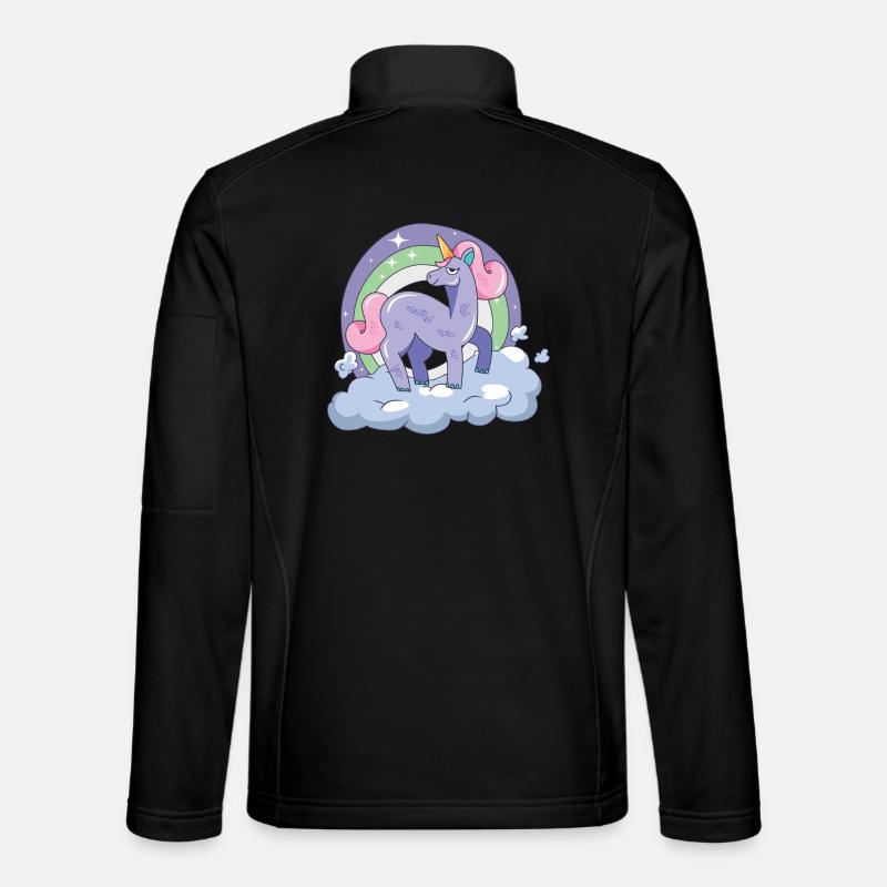 Einhorn auf Wolke sieben Unisex Softshelljacke