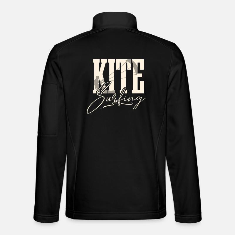 Kitesurfen Kitesurfer Kiteboard Kitesurfing - Unisex Softshell Jacket - black