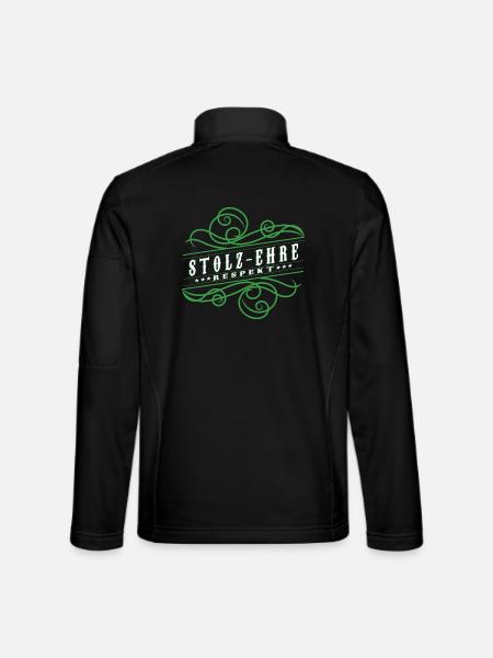 Stolz,Ehre,Respekt, - Unisex Softshelljacke - Schwarz