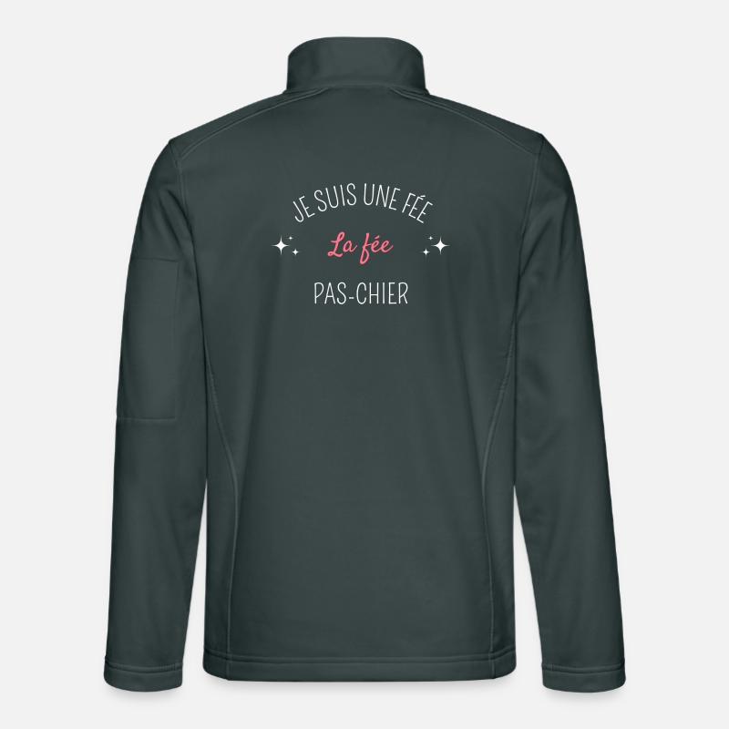Humour je suis une fée la fée pas chier Veste en tissu softshell Unisexe