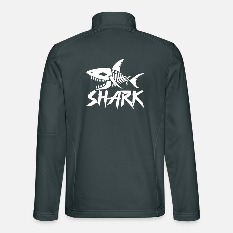 Shark skeleton Unisex Softshell Jacket