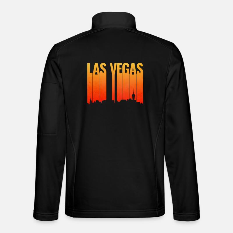 Las Vegas Skyline Sunset - Unisex Softshell Jacket - black