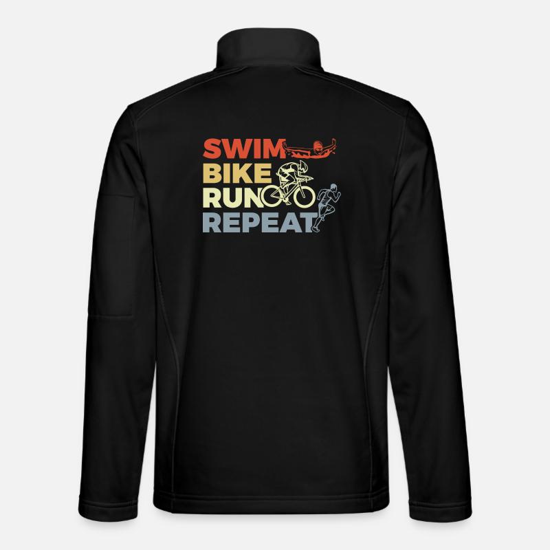 Triathlon Repeat - Unisex Softshell Jacket - black