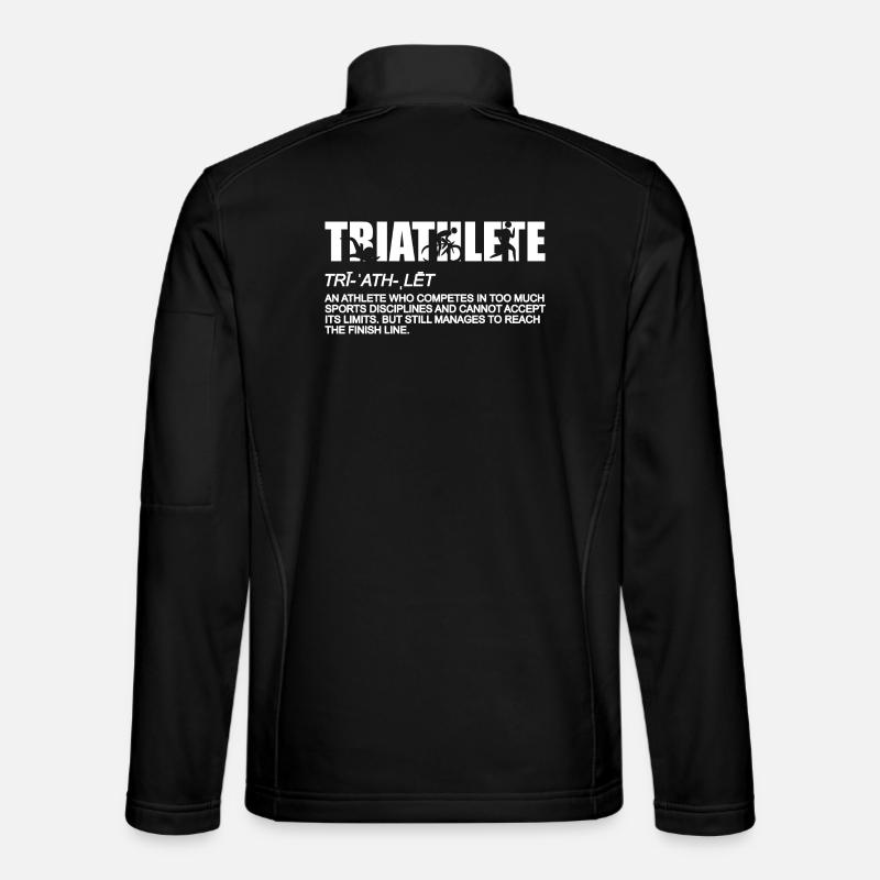 Importance du triathlon - Veste en tissu softshell Unisexe - noir