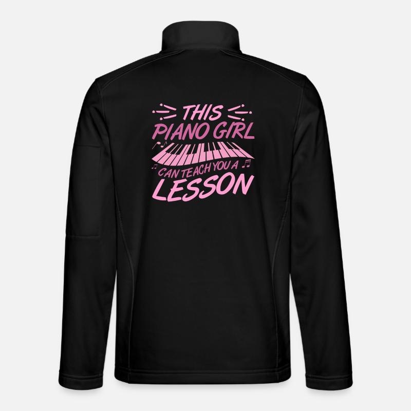 Piano Girl - Unisex Softshell Jacket - black