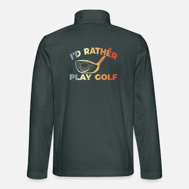 I would rather play golf Unisex Softshell Jacket