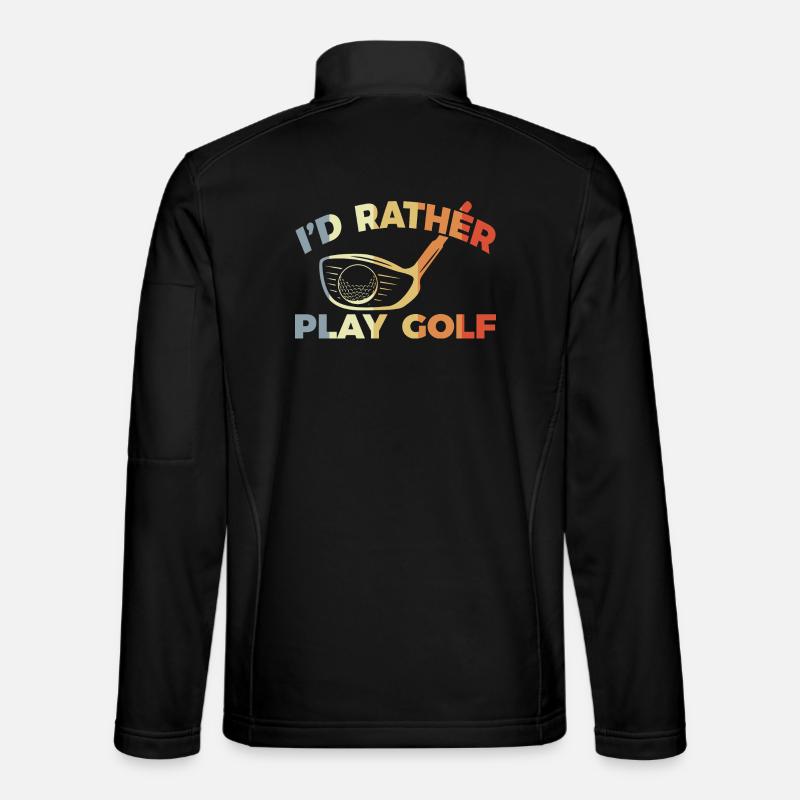 Je préfère jouer au golf Veste en tissu softshell Unisexe