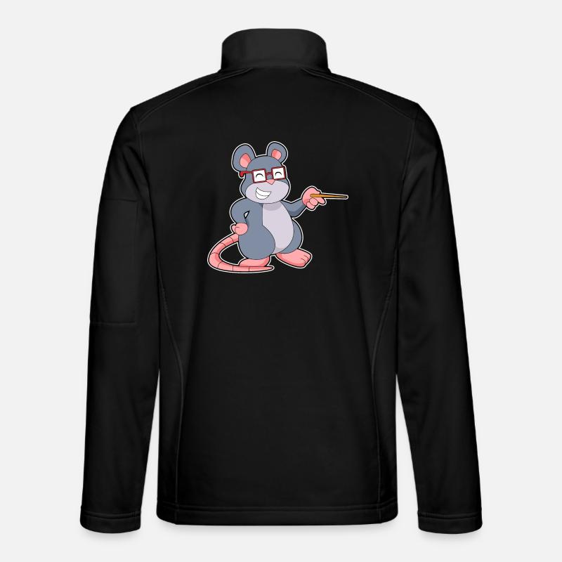Mouse Teacher Pointer School Unisex Softshell Jacket