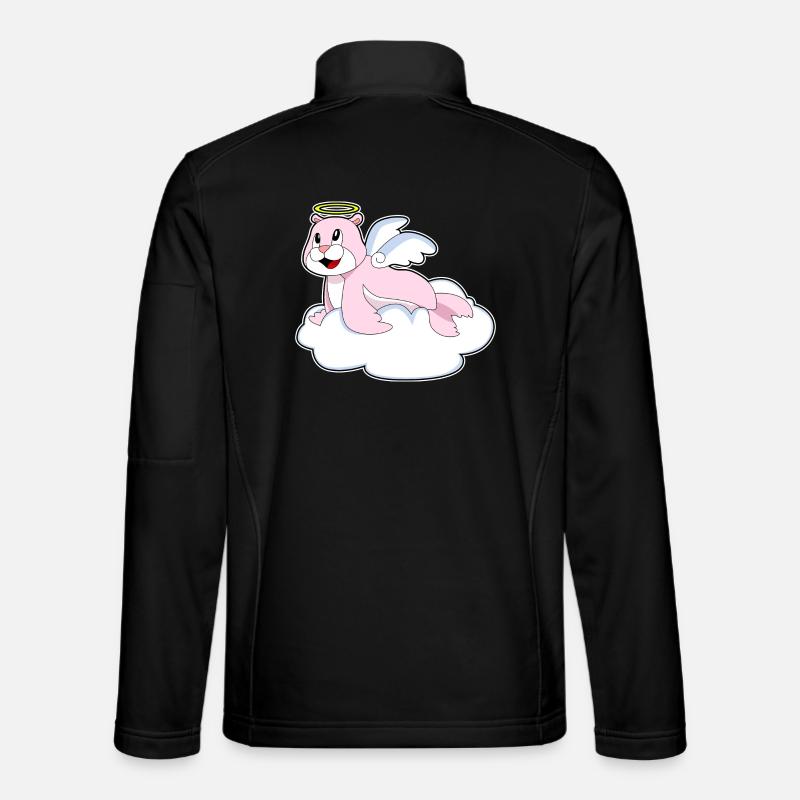 Nuages de phoque Ange - Veste en tissu softshell Unisexe - noir
