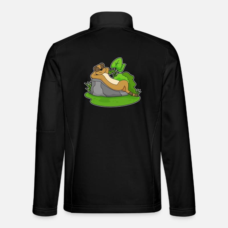 Meerkat Relaxing - Unisex Softshell Jacket - black