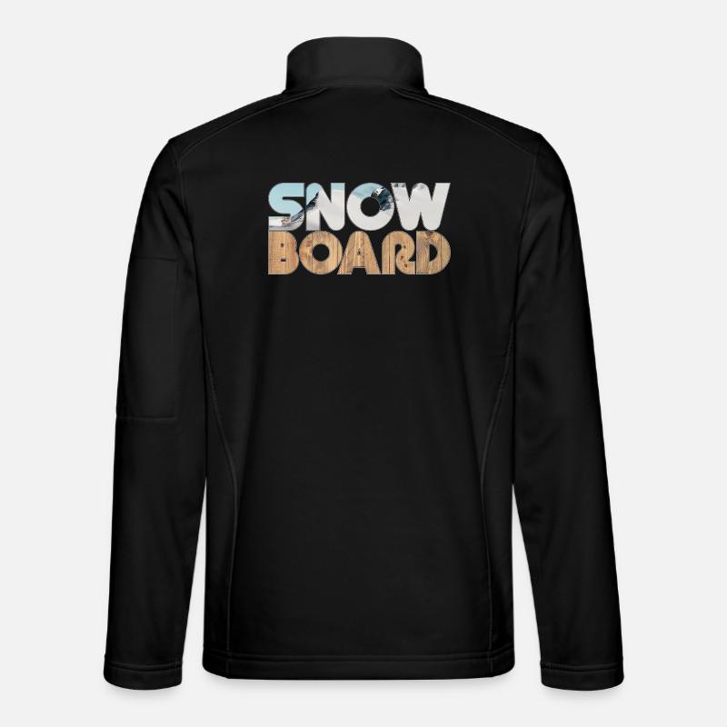 Snow and Board - Unisex Softshell Jacket - black