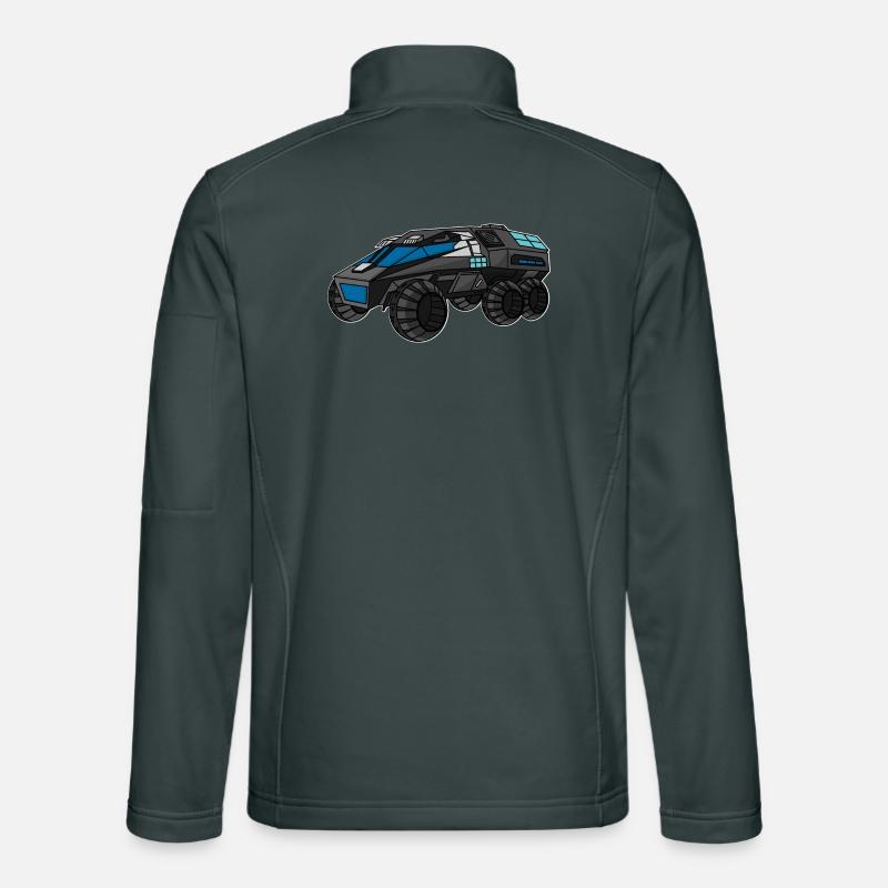 Mars Rover, Space Car, Space Car Unisex Softshell Jacket