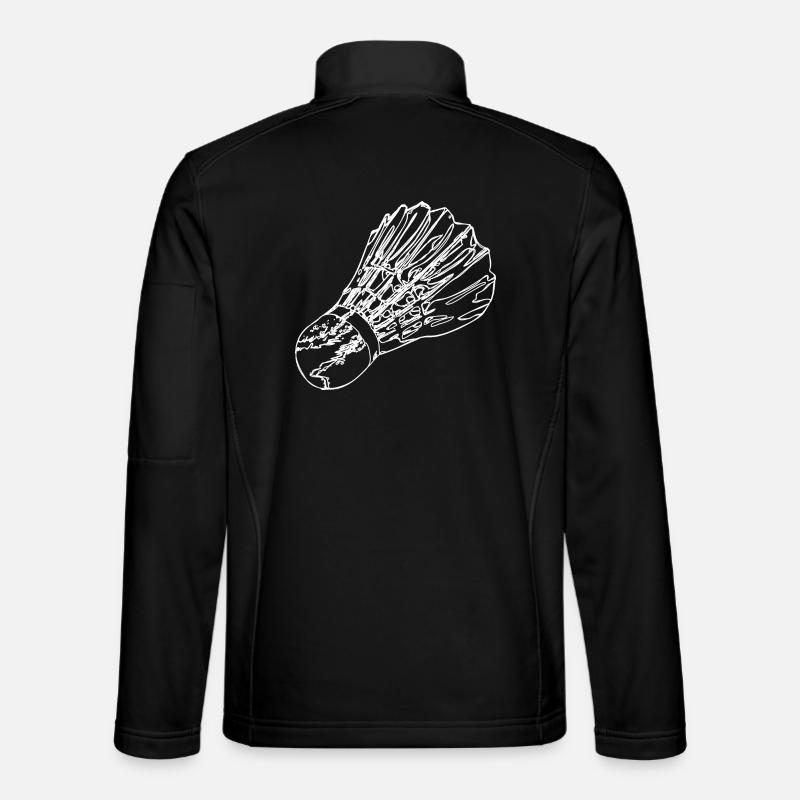 Badminton Badminton Sketch - Unisex Softshell Jacket - black