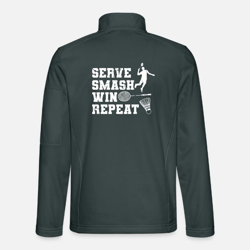 Schedule for badminton players Unisex Softshell Jacket