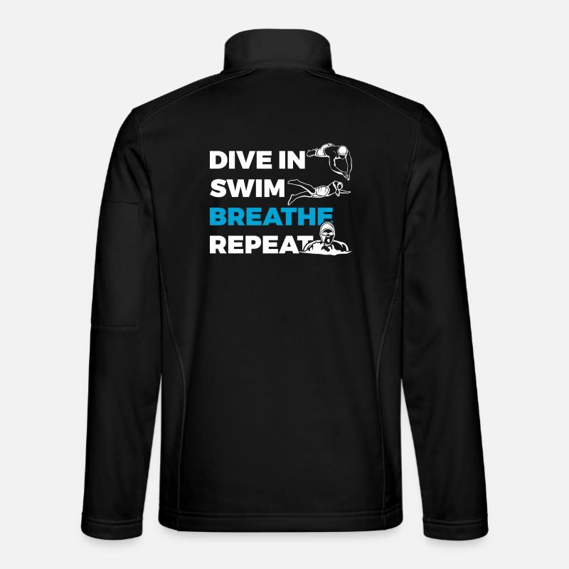 Plongée Natation Respiration Répétitive - Veste en tissu softshell Unisexe - noir