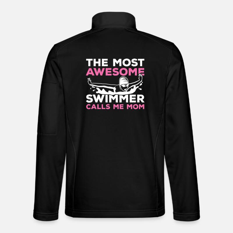 Swimmer Mom - Unisex Softshell Jacket - black