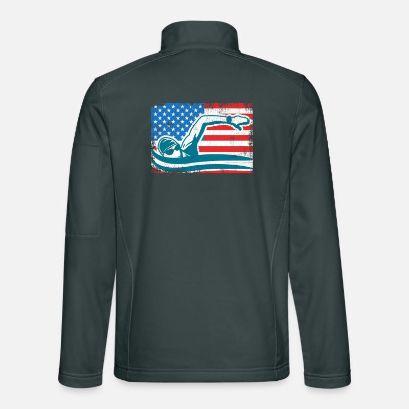 4. Juli Schwimmen Unisex Softshelljacke