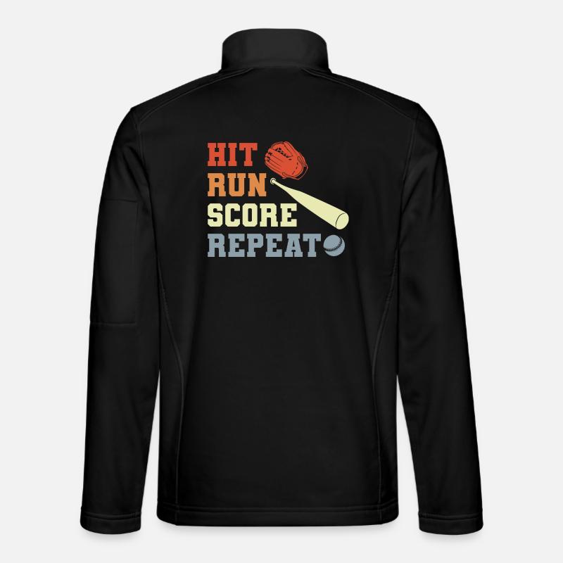 Baseball Slogan - Unisex Softshell Jacket - black