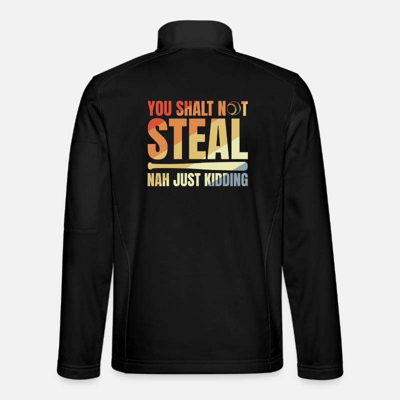Baseball Joke - Unisex Softshell Jacket - black