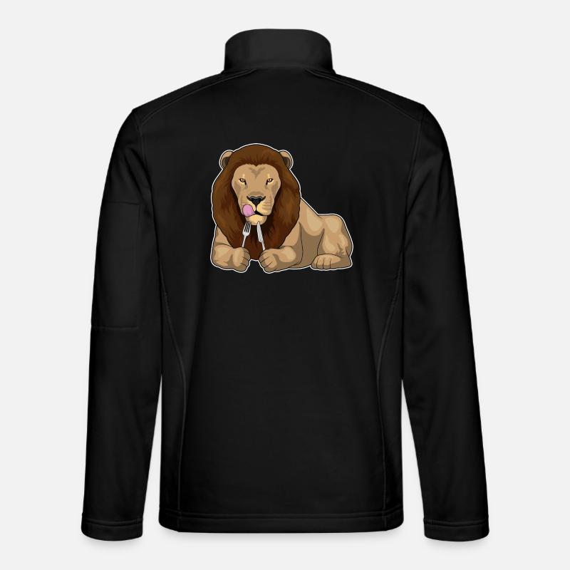 Lion Cutlery Cooking Kitchen - Unisex Softshell Jacket - black
