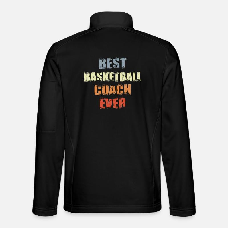 Basketball Coach Motivation - Unisex Softshell Jacket - black