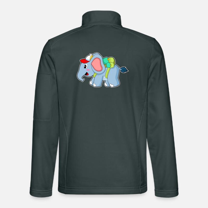Elephant School Backpack Unisex Softshell Jacket