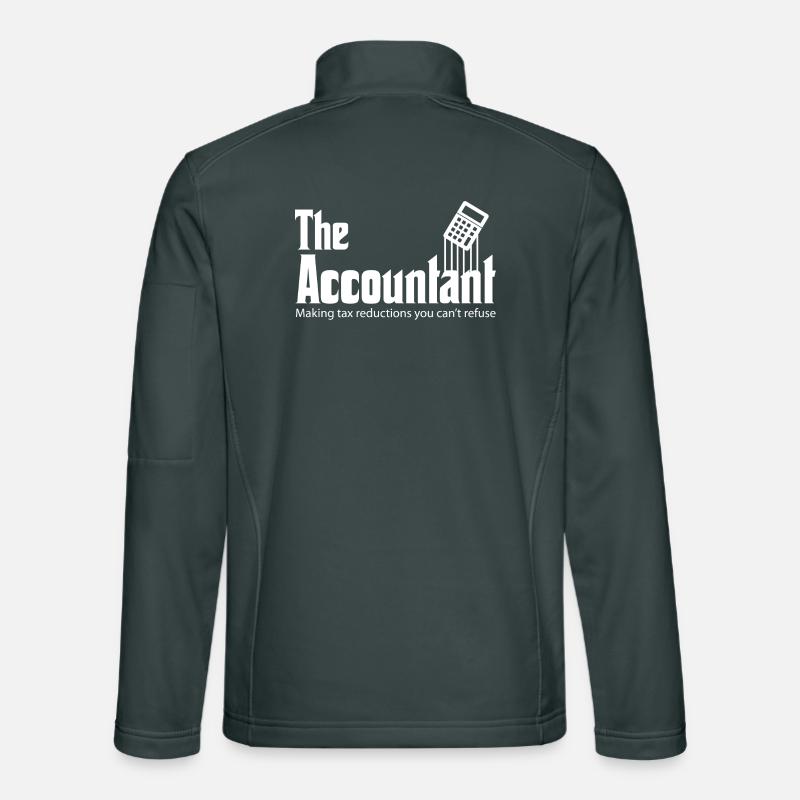 Comptable Drôle CPA Cadeau Comptable Humour Usurpation Veste en tissu softshell Unisexe